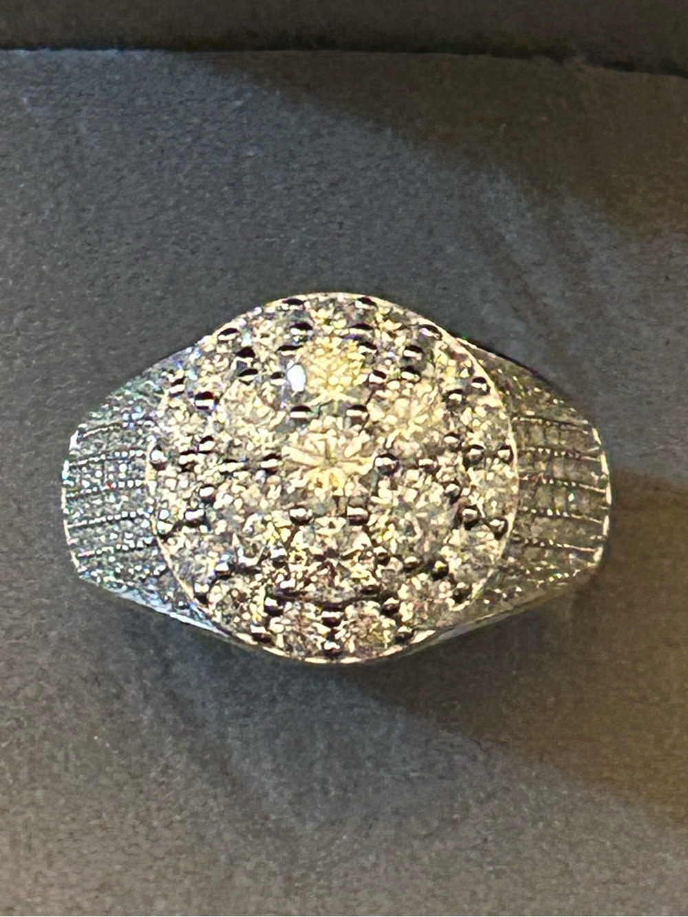 Men’s 2.93CTW Moissanite VVS D Color Sparkling Pavé Band Ring 925 SSilver Sz 11